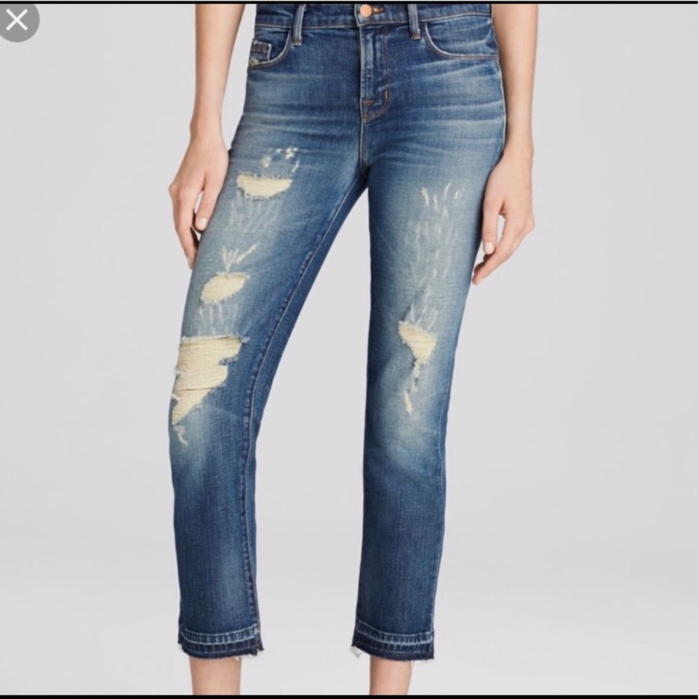 J Brand Maria High Rise Straight Jeans